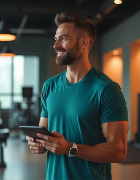 Coach deportivo en sesión de entrenamiento